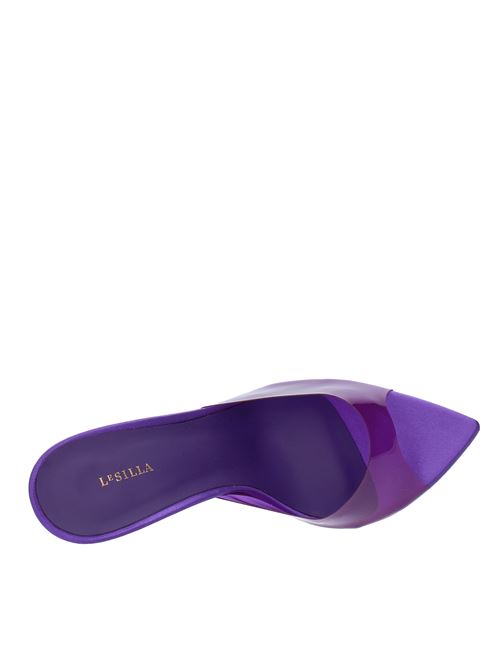 Mules in pelle e PVC LE SILLA | SANDALO BELLA SATINKAMALA